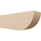 Ekena Millwork 6in. W x 8in. H x 24in. L Durham Woodgrain TimberThane Rafter Tail, Primed Tan RFTUR06X08X24DURRCPR - alternate 1